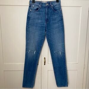 NEW SLVRLAKE Beatnik Distressed Slim Straight Jeans 26